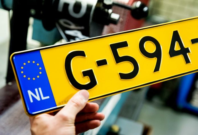 kentekenplaat nummerbord