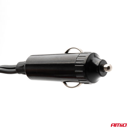 AMiO Stroom Omvormer 12V/230V Sigarettenplug naar Stopcontact Rood (2 x USB) 150W/300W - VCTparts.nl