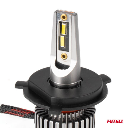 AMiO LED Koplampen K3-serie H4/H19 12V 6000K CANBUS Dimlichten Wit - VCTparts.nl