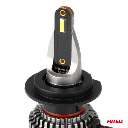 AMiO LED Koplampen K3-serie H7/H18 6000K 12V CANBUS Dimlichten Wit - VCTparts.nl