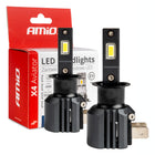 AMiO LED Koplampen X4-serie AVIATOR H3 6500K max. 44W Dimlichten Wit - VCTparts.nl