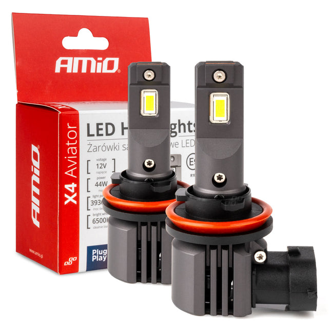 AMiO LED Mistlichten X4-serie AVIATOR H8/H9/H11/H16 6500K max. 44W Wit - VCTparts.nl