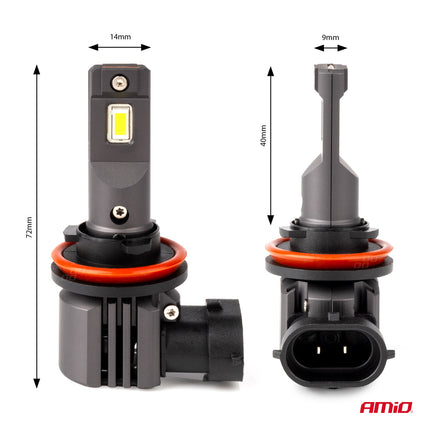 AMiO LED Mistlichten X4-serie AVIATOR H8/H9/H11/H16 6500K max. 44W Wit - VCTparts.nl