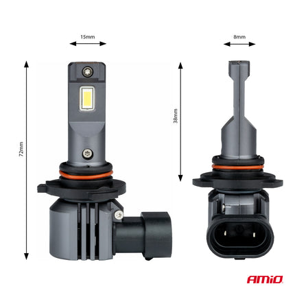 AMiO LED Mistlichten X4-serie AVIATOR HB3 9005/HIR1 9011/H10 6500K max. 44W Wit - VCTparts.nl