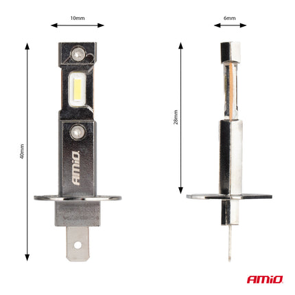 AMIO LED Koplampen Hybrid Series H1 6000K Canbus 60W – Krachtige en Stijlvolle Autoverlichting