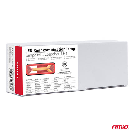 AMIO RCL-09-R Dynamic LED Arrière Light-droite à droite multifonctionnelle Éclairage d'éclairage de remorque