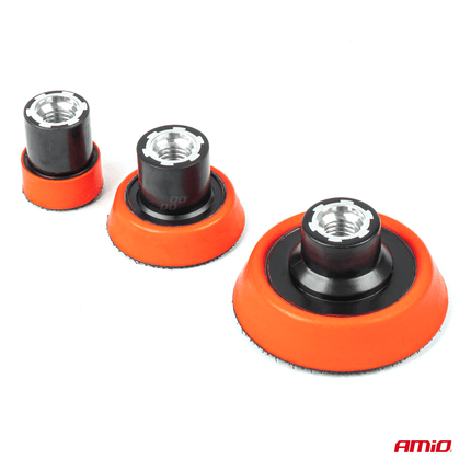 AMiO Auto Polijst Schijven Complete Set (15 stuks) Rood-Geel-Zwart - VCTparts.nl