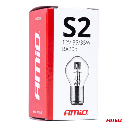 AMiO BA20D Halogeen 12V 35W S2 Wit [Koplamp -Dagrijverlichting] - VCTparts.nl