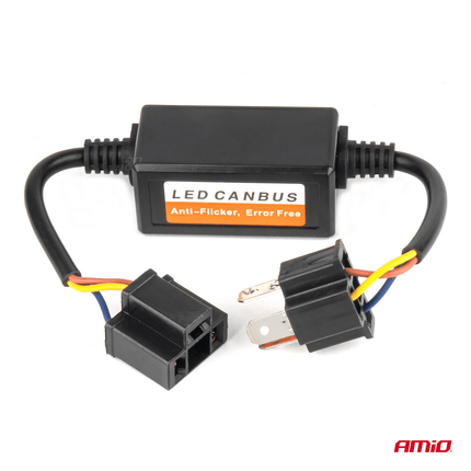 AMiO H4 Canbus Relaisweerstand Auto Dimlicht / Grootlicht Weerstand Canbus Decoder 12v-24v (1 stuk)