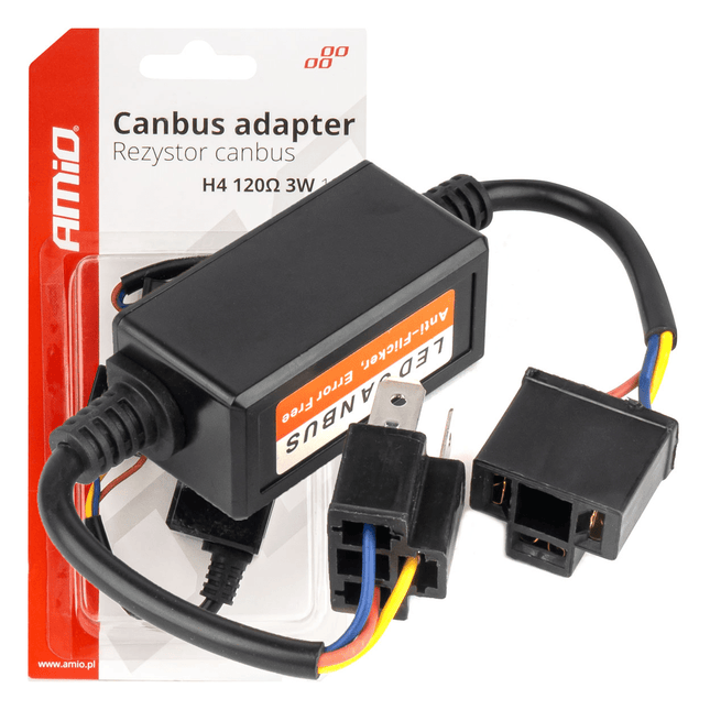 Amio H4 Canbus Relay Resistance Auto Dimlicht / Great Licht Resistance Canbus Decoder 12V-24V (1 ​​pièce)