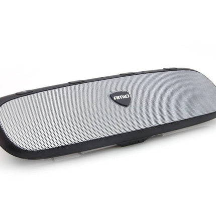 AMiO Hands-free Bluetooth Auto Carkit Speaker met QC 3.0 USB Lader Grijs