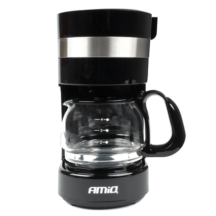 Cafetière à cafetière amio avec cafetière (24V / 250W) noir avec contre-plag