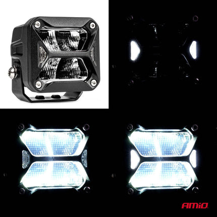 AMiO Krachtige LED-verrijlamp PRO-serie AMiO-03867 Verstraler Spot Robuust Offroad