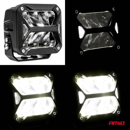 Amio puissant LED Armation Lamp Pro Series Amio-03868 Spot Spot Robust Offroad