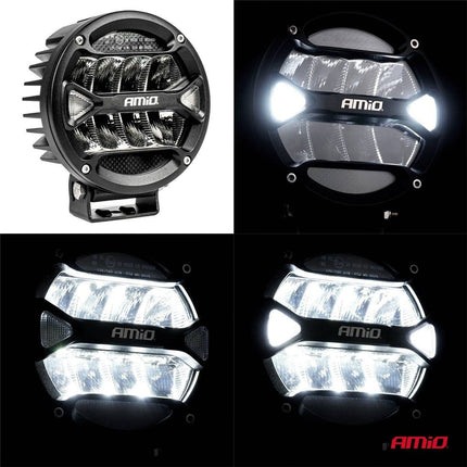 AMiO Krachtige LED-verrijlamp PRO-serie AMiO-03869 Verstraler Spot Robuust Offroad