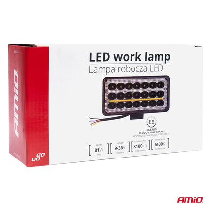 Amio puissant travail lampe AWL43 27 LED Fond 9-36V Spot Spot Robust Offroad