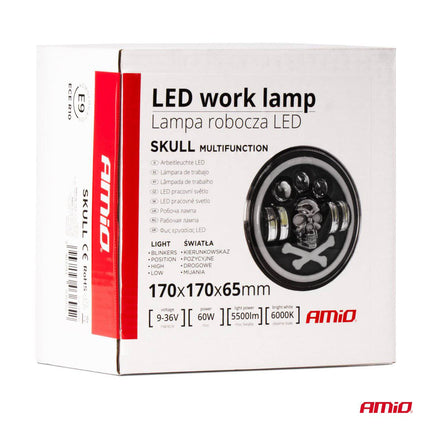 AMiO Krachtige Werklamp Multifunctioneel 9-36V 60W AMIO-03695 Verstraler Spot Robuust Offroad