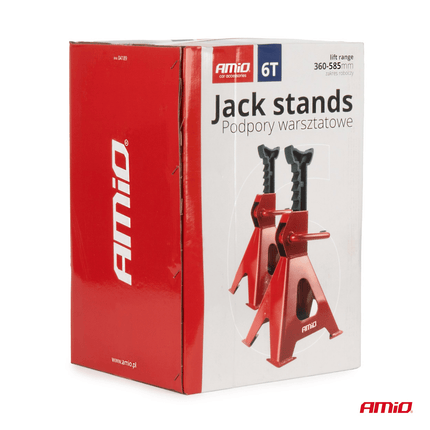 Amio Jackrests Set 2 pièces - 6 tonnes Capacité pour un soutien sûr rouge