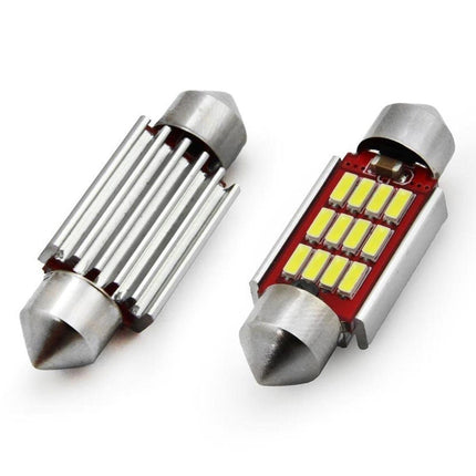 AMiO LED CANBUS 4014 12SMD Festoen C5W C10W C3W 39mm Wit 12V/24V - VCTparts.nl