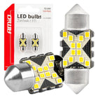 AMiO LED CANBUS lampen 12SMD Festoon C5W 2016 31mm Wit 12/24V