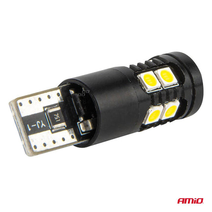 AMiO LED CANBUS-lampen T10 W5W 13SMD 3030 Wit 12V/24V