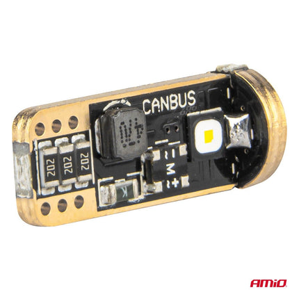 Lampes canbus à LED Amio T10 W5W 3SMD 3838 Blanc 12V / 24V