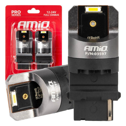 Amio LED Canbus Pro Series 3156 P27W 2x1860SMD White 12 / 24V CANBUS complet