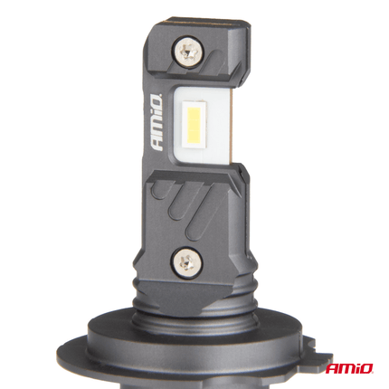 AMiO LED Koplampen + Grootlicht Hybrid series H7 (H18) Wit 6000K - 5600LM Canbus 60W 4 stuks - VCTparts.nl