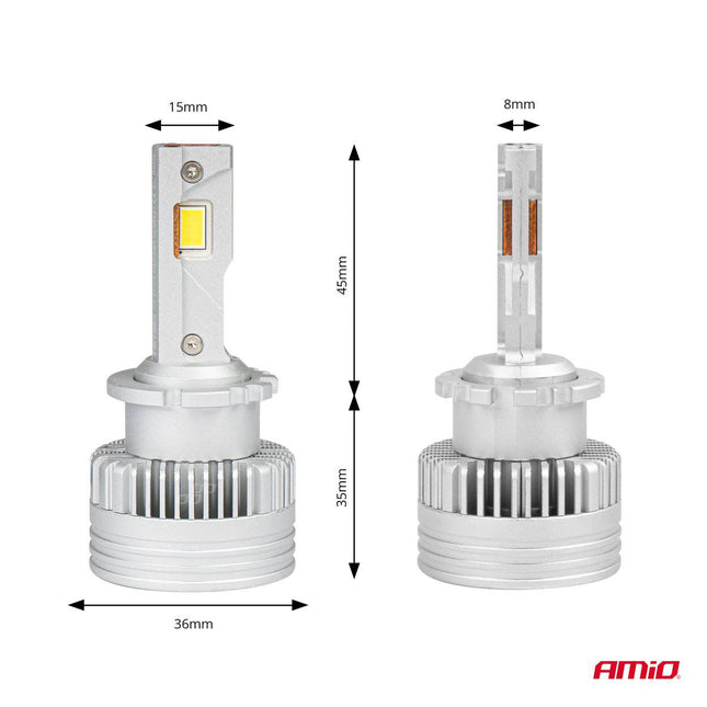 AMiO LED Koplampen X AllinOne-serie D2S D2R D4S D4R canbus 6000K Dimlichten Wit