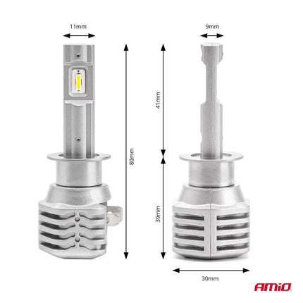 AMiO LED Koplampen X1-serie H1 Dimlichten Wit - VCTparts.nl