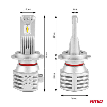 AMiO LED Koplampen X1-serie H7/H18 Dimlichten Wit