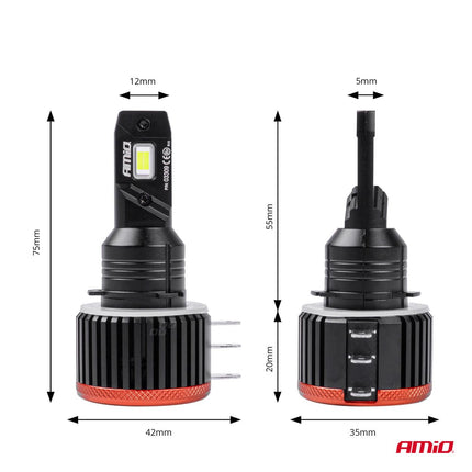 AMiO LED Koplampen X3-serie H15 Dimlichten Wit