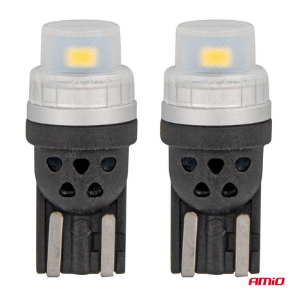 AMiO LED-lampen 360 Pure Light Serie STANDAARD T10 W5W 2x3020 SMD Wit 12V/24V