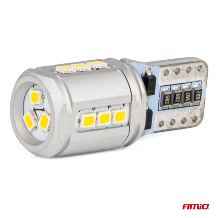 AMiO LED-lampen CANBUS T10e W5W 15x2016 SMD Wit 12V/24V