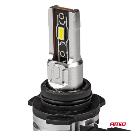 Amio LED Fog Lights H-Mini Series HB4 9006 White