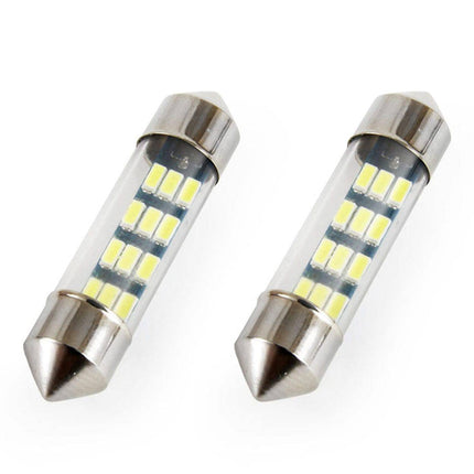 AMiO LED STANDAARD 3014 12SMD Festoen C5W C10W C3W 36mm Wit 12V - VCTparts.nl