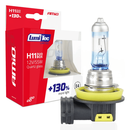 AMiO LumiTec Silver Halogeen Dimlicht +130% H11 12V 55W (set) - VCTparts.nl