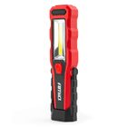 AMiO Magnetische Werklamp Inspectie Auto Zaklamp met 12/24v & 230v Lader Rood-Zwart - VCTparts.nl