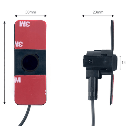 AMiO Parkeersensor Parkeerhulpsysteem LED met 4 Plak Sensoren & Pieper Inbouw Zwart - VCTparts.nl