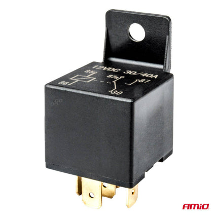 AMiO Relais 12V 5 Pin 40A Relay met Draad Kabelboom en Stekker Snoer Connector Universeel - VCTparts.nl