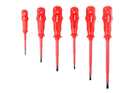 AMiO Schroevendraaier Set CR-V Staal 6 Stuks Magnetische Kop - Rood - VCTparts.nl