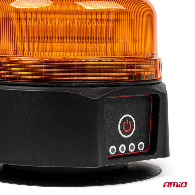 AMiO Stroboscoop Zwaailicht Draadloze LED Waarschuwingslamp R65 R10 12/24V Oranje - VCTparts.nl