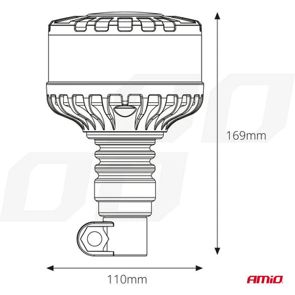 Amio stroboscope clignotant lampe à avertissement LED