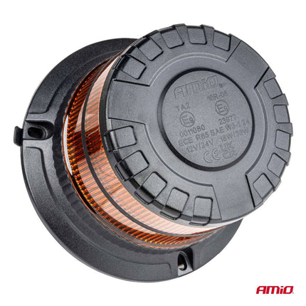 AMiO Stroboscoop Zwaailicht LED Waarschuwingslamp Heavy Duty W29M 12V 24V Oranje - VCTparts.nl