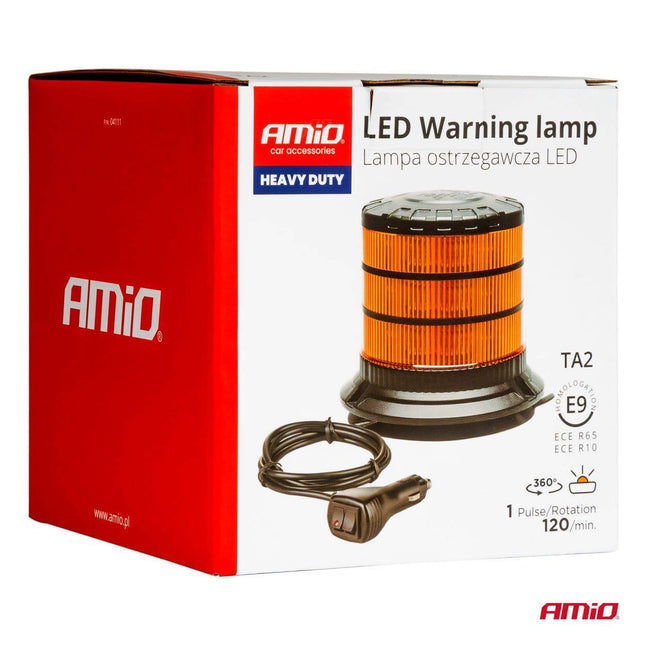 AMiO Stroboscoop Zwaailicht LED Waarschuwingslamp Heavy Duty W30M 12V 24V Oranje