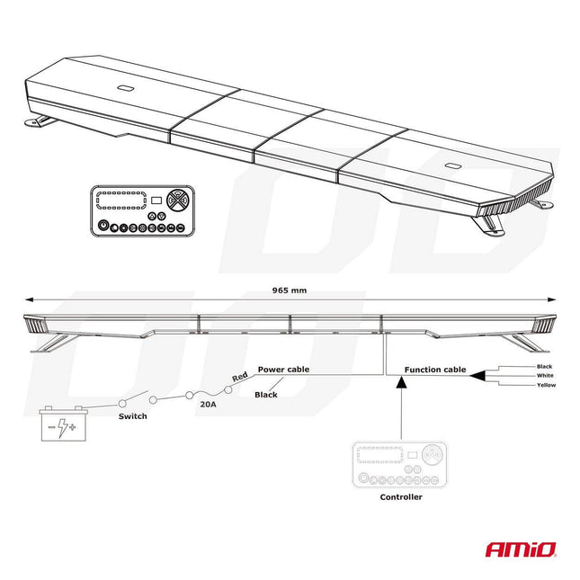 Amio stroboscope clignotant LED LED AVERTIS