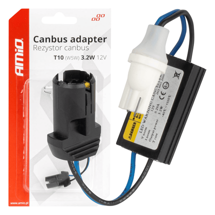 AMiO T10 / W5W Canbus Relaisweerstand Auto Dimlicht & Grootlicht Weerstand Canbus Decoder 12v-24v (1 stuk)