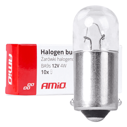 AMiO T4W BA9S Halogeen 12V 4W Wit [Koplamp -Dagrijverlichting] (10 stuks)