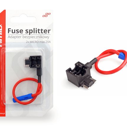 AMiO Universele Add a Zekeringhouder Micro Steekzekering 20A Splitter Adapter - VCTparts.nl