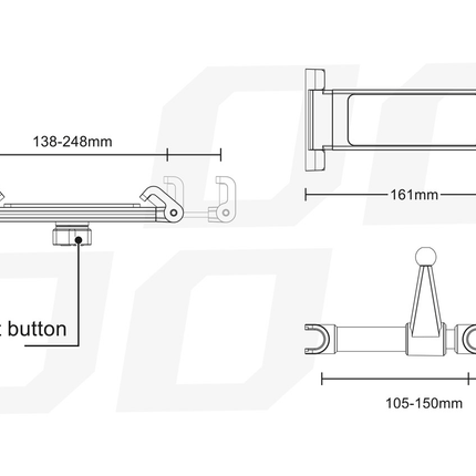 AMiO Universele Verstelbare Hoofdsteunhouder voor Tablet of Telefoon Zwart - VCTparts.nl